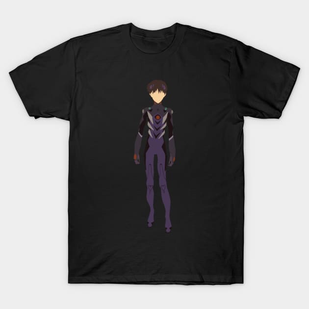 Evangelion Shinji Minimalist T-Shirt by KokoroPopShop